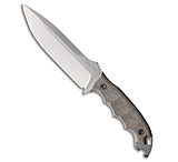 Image of DPx Gear HEST 6 Milspec Fixed Blade Knife Gray Micarta 6 Bead Blast 43231AB8