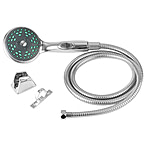 Image of Dura Faucet DF-SA432K-CP Premium RV Hand Held Shower Wand And Hose Kit Chrome