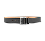 Image of DutyMan 1-3/4inch Plain Leather Garrison Belt With Solid Brass Center Bar Nickel Buckle DTY-1611-60-9061