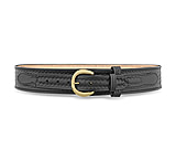 Image of DutyMan 2-1/4inch Basketweave Leather River Belt With Solid Brass Nickel Buckle DTY-1121-36-9042