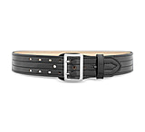 Image of DutyMan 2-1/4inch Hi-gloss Leather Sam Brown 4 Row Stitch Duty Belt With Nickel Buckle DTY-4031-48-9001