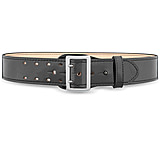 Image of DutyMan 2-1/4inch High-gloss Leather Sam Browne 2-row Stitch Duty Belt With Nickel Buckle DTY-1031-32-9001