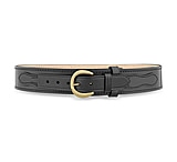 Image of DutyMan 2-1/4inch Plain Leather River Belt With Solid Brass Gold Buckle DTY-1111-52-9042