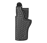 Image of DutyMan Basketweave Leather Mid Ride Jacket Slot Holster