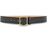 Image of DutyMan 1-3/4inch Basketweave Leather Garrison Belt With Gold Buckle DTY-1621-46-9032