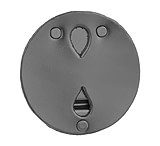 Image of DutyMan Leather Round Badge Holder