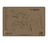 Image of Cerus Gear 3mm Promats 12"x17" 1911 Schematic Char Gray