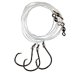 Image of Eagle Claw Lazer Sharpinline Octopus Circle Striped Bass Rig, Three Size 6/0 L7228 Hooks, 42in