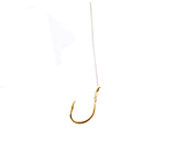 Image of Eagle Claw Salmon Egg Snelled Hook, Offset, Up Eye, Single Slice