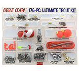 Image of Eagle Claw Ultimate Trout Kit, Hooks, Beads, Stops Swivels, Split Shot, Sinkers, Floats, Stringer