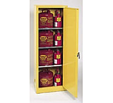 Image of Eagle Manufacturing Space-Saver Flammable Liquids Storage Cabinets, Vertical, Eagle Manufacturing 1923 Space Saver Cabinet, Manual Closing Door