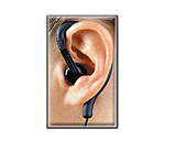 Image of Earhugger Safety Earhugger - One Way-audio Short Cord