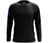 Image of We the People Holsters Basic - Black + Blue Long Sleeve Shirt F378449C