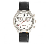 Image of Elevon Antoine Chronograph Leather-Band Watch w/ Date