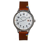 Image of Elevon Boost Leather-Band Watch w/Date