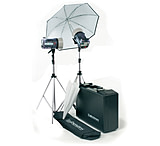Image of Elinchrom Style 1200rx/1200rx Kit With Umbr., Rflctr., Stands And Case EL 20745