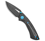 Image of EOS Dorado S Frame Lock Knife Black Ti/Blue Hardware 3 Black 03097209