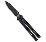 Image of EOS Serpent Balisong Butterfly KnfBlk Ti 4.1 Blk DLC*DISCOUNTED* 24F4B29E