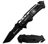 Image of Elite Tactical 440 Black Tanto SS Semper FI Fold Knife