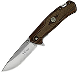 Image of Elk Ridge Gentleman's Linerlock A/O Brn 3.50 in Stainless Steel Assisted Opening Folding Knife
