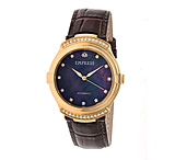 Image of Empress Francesca Automatic MOP Leather Band Watches - Women's