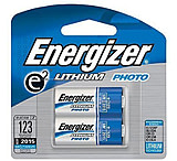 Energizer E2 Lithium Battery, 3 Volt, 123, Pack of 2, EL123APB2