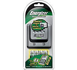 Image of Energizer Sliding AA / AAA Charger w/ 4 AA NiMh Rechargeable Batteries