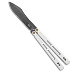 Image of EOS Trid Balisong Butterfly Knife Strmtrooper Whte Ti 4.5 Black DLC*DISC* D0F25B2A