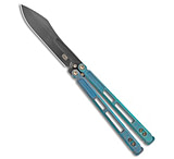 Image of EOS Trident Balisong Butterfly Knife Antique Green Ti 4.5 Black DLC C4C032EA