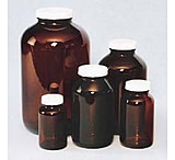 Image of EP Scientific Wide Mouth Packers, Amber Glass, with Caps, EP Scientific Products 121-08A Level 1, Procedure A, Case of 12