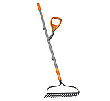 Image of Ergiesystems 16 Tines Steel Shaft Strain Reducing Bow Rake - 55in