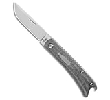 Image of ESNYX Silver Line Beer Buster Jr. Flipper Blasted Ti/Blk Micarta 2.6 Satin 4196A5C8