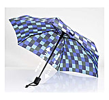 Image of EuroSCHIRM Dainty Automatic Umbrella, Blue Squares