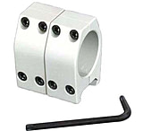 Image of Evolution Gun Works Silver 1in Practical Aluminum Rings .750in