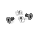 Evolution Gun Works Stainless M-LOK Nuts with Screws, 10-24 Thread, 2 pack, Stainless, 49980