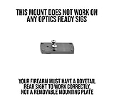 Evolution Gun Works Vortex Viper/Venom Sight Mount, Burris FastFire and Docter, Sig P220-229, 320, 1.811in, Aluminum, Matte Black Hardcoat, 49318