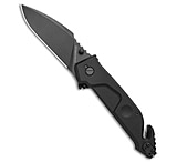 Image of Extrema Ratio MF1 Black Liner Lock Knife Black Aluminum w/ Belt Cutter Black 9412EDD3
