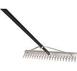 Image of Extreme Max 24&quot; Commercial Grade Screening Rake For Beach And Lawn Care With 66&quot; Handle