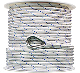 Image of Extreme Max Boattector Double Braid Nylon Anchor Line With Thimble - 3/8in x 300'