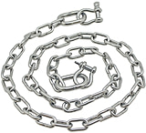 Image of Extreme Max Boattector Stainless Steel Anchor Chain 5/16in x 5' With 3/8&quot; Shackles
