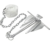 Image of Extreme Max Complete Slip Ring Anchor Kit With Rope / Anchor Chain / Shackle #7 / 4.5 Lbs.