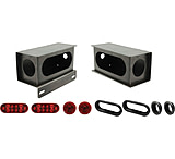 Image of Extreme Max Weld On Steel Taillight Kit With License Plate Bracket And LED Lights