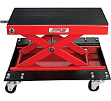 Image of Extreme Max Wide Motorcycle Scissor Jack With Dolly 1100 Lbs.