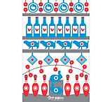 Image of EZ-Aim Shooting Gallery Paper Shooting Target &amp; Backer