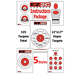 Image of EZ2C Targets 125 5 Instructors Style Targets, Red and Black Ink, 11x17in