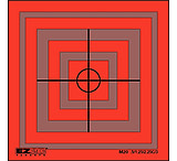 Image of EZ2C Targets Style 20 Mini Targets, Black Ink on Red, 3.5x3.5in