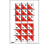 Image of EZ2C Targets Style 23 Targets, Red and Black Ink, 11x17in