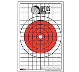 Image of OpticsPlanet Exclusive EZ2C Targets Style 5, Bullseye with Grid Sight-In Target