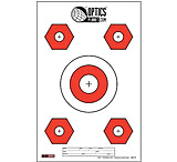 OpticsPlanet Exclusive EZ2C Targets Style H3, Orange and Black Ink on High Quality White Paper, 25 Pack, EZ2CSH03