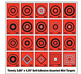 OP Exclusive - EZ2C Targets Self-Adhesive Mini 3.67x4.25in 20 Assorted Styles Targets